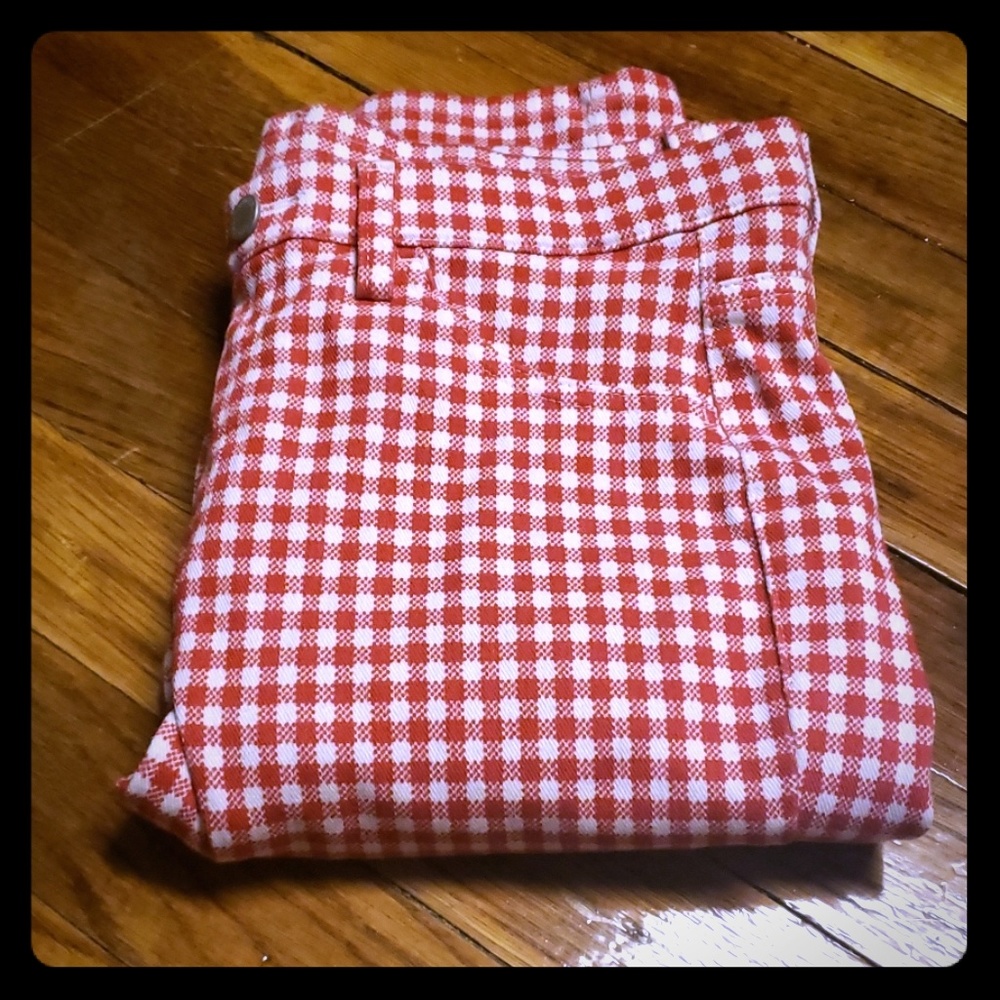 Uniqlo gingham leggings pants